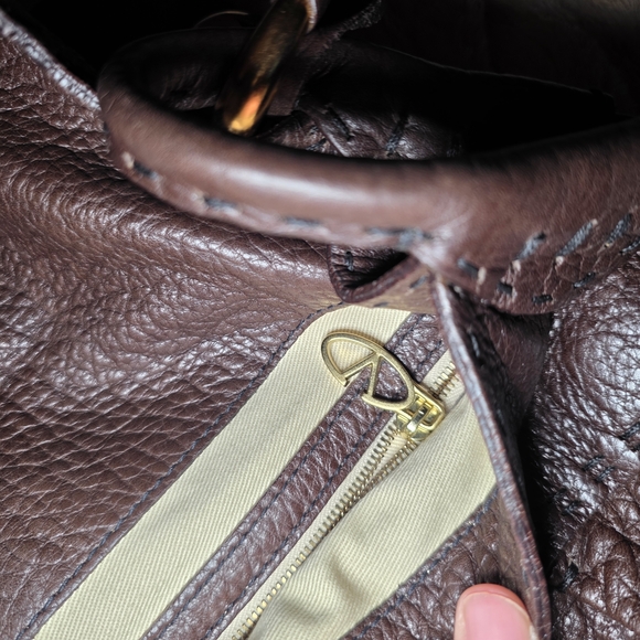 Valentino Garavani Couture - Red Label: Brown Leather Shoulder Bag | Italy - Picture 8 of 11